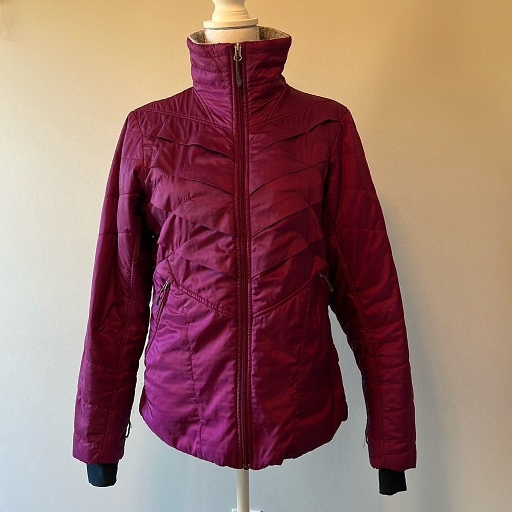 Columbia women’s ski jacket, size M, raspberry